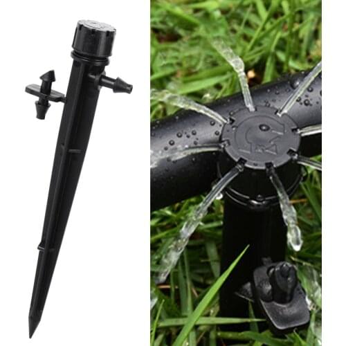 Micro Bubbler Drip Irrigation Adjustable Emitters Stake Water Dripper Irrigator Sprinkler For Garden Watering System