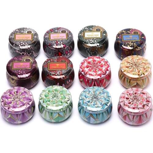 Mini Tin Box Gift Jewelry Tin Box Cookie Candy Tea Storage Round Drum Tinplate Box Drawer Organizer