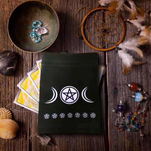 German Thick Velvet 13x18cm Tarot Card Special Brand Bag Witch Fortune-telling Supplies Storage Bag Leisure Entertainment Tool