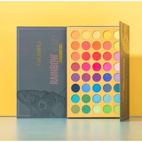 New 40-Color Eyeshadow Palette Makeup Rainbow Palette Eye Beautiful Makeup Matte Silky Powder Waterproof Long Lasting Eye Shadow