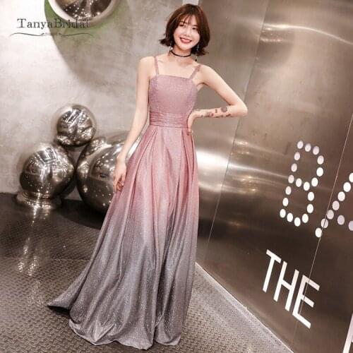 New Arrived Sparkly Strapless Long Prom Dresses Sexy Deep Mermaid Prom Gowns Gradient Party Dresses Vestidos De Gala