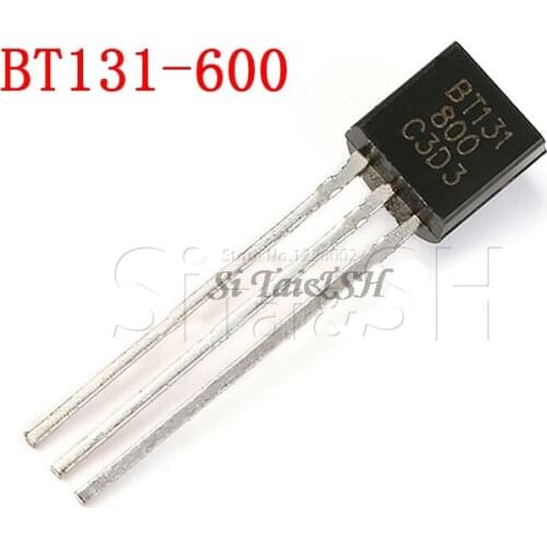 New 50PCS/Lot BT131-600 BT131 600 TO-92 600V Transistor Wholesale Electronic