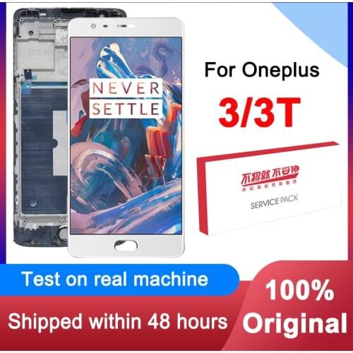 New OLED / Original AMOLED 5.5'' Display Replacement For Oneplus 3 LCD Display Touch Screen For OnePlus 3T A3000 LCD Panel
