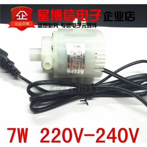 AC 220V7W 50Hz ultra-silence Submersible Pump Hot Water Pump thermostability acidproof centrifugal alkali Pump Free shipping1PCS