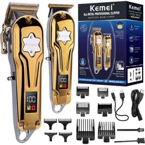 Professional Metal Housing Adjustable Hair Trimmer For Men Hairdressing Comb Kits Electric Hair Clipper Hair Cutting Machine