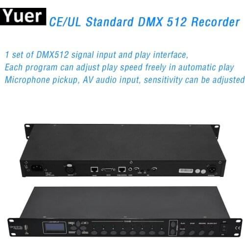 High Quality DMX 512 Controller Profession Recorder DJ Disco Stage Light Control Equipment Club Party Audio Play Effect Record