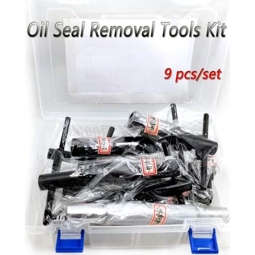 9pcs) Demolition of automotive air conditioning compressor oil seal tool / auto air conditioning repair Pneumatic tools