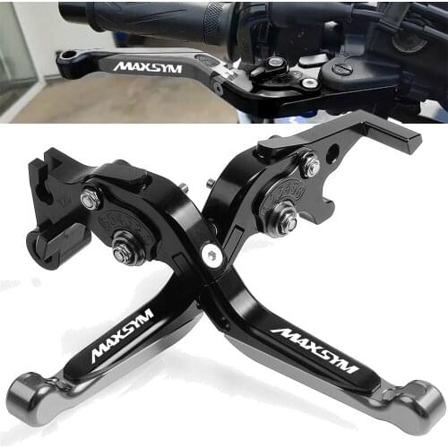 CNC Adjustable Foldable Extendable Motorcycle Brakes Clutch Levers For SYM MAXSYM 400i 600i MAX 400 600 Brake lever all years