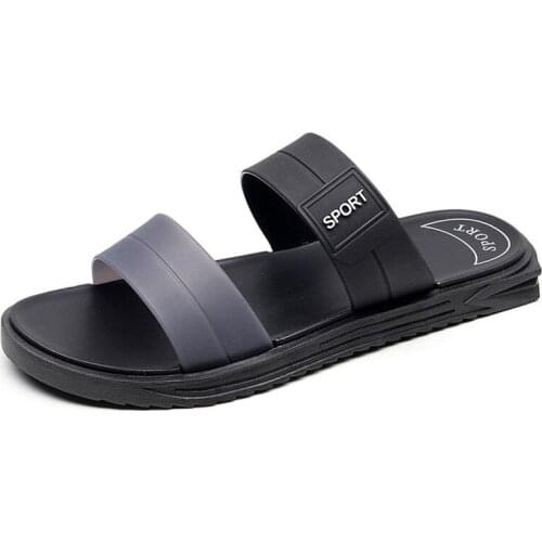 Brand Fashion Men Summer 2021 Beach Slippers Boys Soft Comfortable Home Slides Male Hollow Clog Shoes Cool Water Slippers