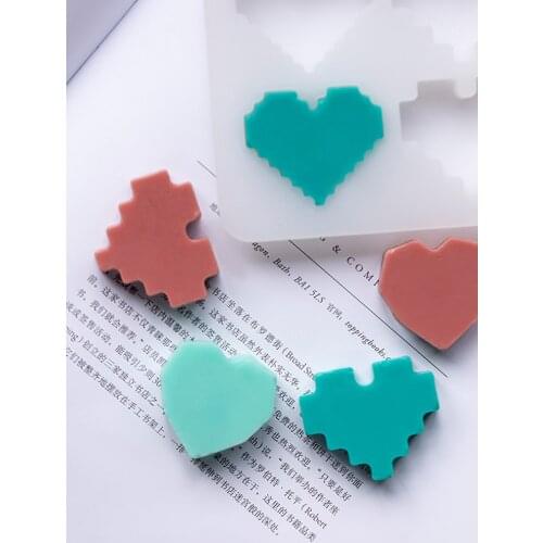 6-hole Heart-shaped Silicone Mold DIY Handmade Soap Molds for Soap Making Resin Molds Baking Tools Chocolate Mold