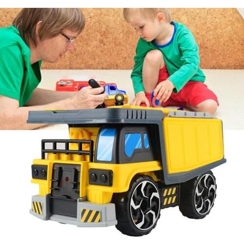 Changeable Track Excavator Construction Vehicle Model Toys Kids Birthday Gift