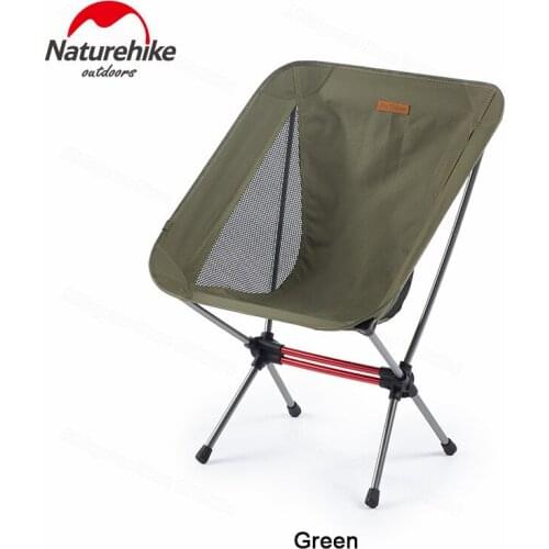 Naturehike yl08 outdoor folding chairs recreational beach Camping Fishing Aluminum Alloy Moon Chair