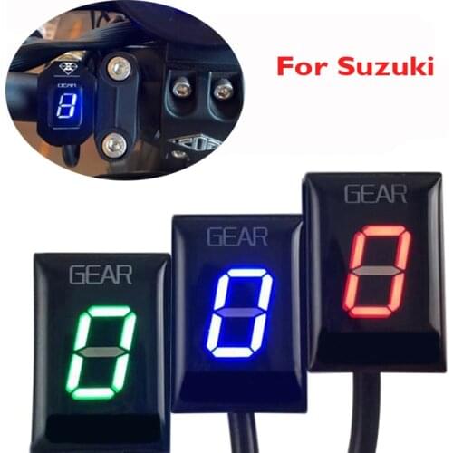 Motorcycle LED Plug Mount Speed Gear Display Indicator 1-6 Speed for Suzuki GSXR600 GSXR750 GSXR1000 VLR1800 GSX650F
