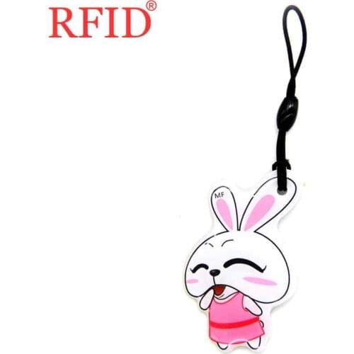 UID S50 1K 13.56Mhz Changeable NFC Keyfob Rewritable IC Card Cartoon Waterproof Key Ring Fob Token Tag For Access Control 1pcs