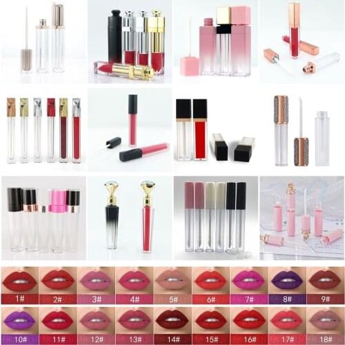 High Quality Matte Nude Red Lipstick Long Lasting Non-stick Waterproof Makeup Liquid Lipgloss Cosmetics Custom Private label