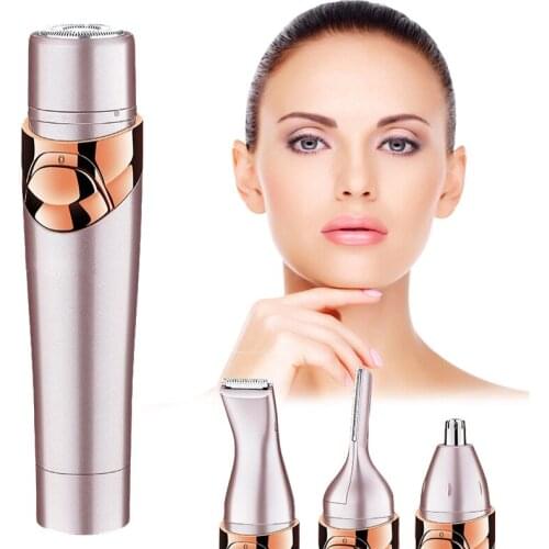4 In 1 Women Face Body Hair Removal Multifunctional USB Charging Lady Shaver Epilator Female Shaving Electric Trimmer Razor