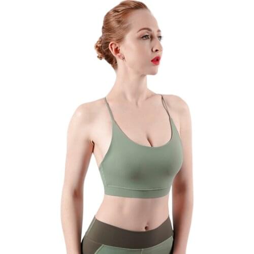 Womens Sports Non-stretch Yoga Tops Bra Polyester 75% + Spandex 25% Comfortable Quick Dry Sweat Wicking Outdoor Sportswear