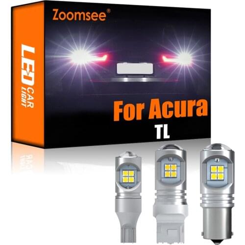 Zoomsee 2Pcs White Reverse LED For Acura TL 1995-2014 Canbus Exterior Backup Error Free Rear Tail Bulb Light Vehicle Lamp Kit