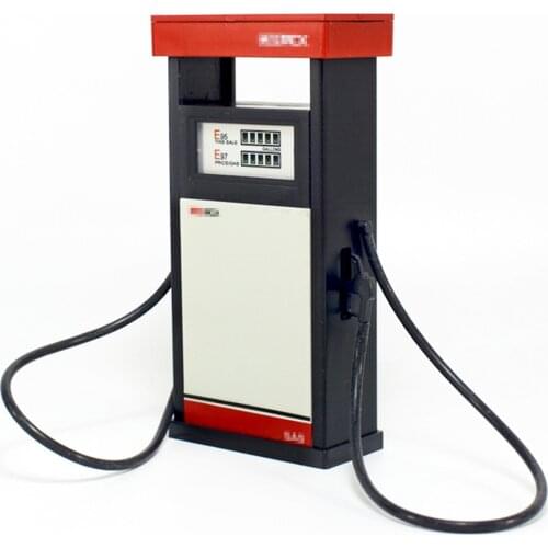 1/18 Petrol Station Scene Model Gas Station Decoration For 1:18 Model Car HO Scale Miniatures Landscape - Grey /White