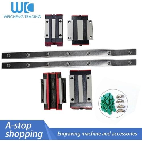 1pc HGR30 HGR20 HGR25 Square Linear Guide Rail+2pc HGH30HA HGH20HA HGH25HA lengthen HGW30HA HGW20HA HGW25HA CNC Router Engraving