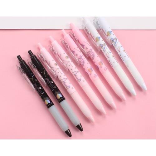 1 Piece Lytwtws Gel Cute Pen Creative Star Moon Robot Press Office Gift School Supplies Stationery Kawaii Funny Pens