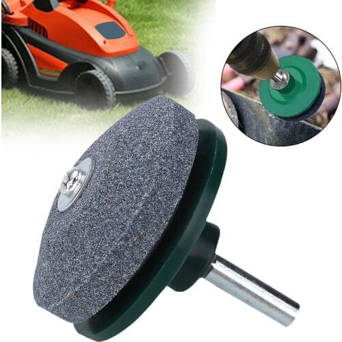1Pcs Grinding Drill Sharpener Lawnmower Faster Rotary Drill Blade Sharpener Grinder Abrasive Tool Garden Lawn Mower Part 50*47mm
