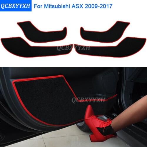 2 Colors Car - Styling Protector Side Edge Protection Pad Protected Anti-kick Door Mats Cover For Mitsubishi ASX 2009-2017