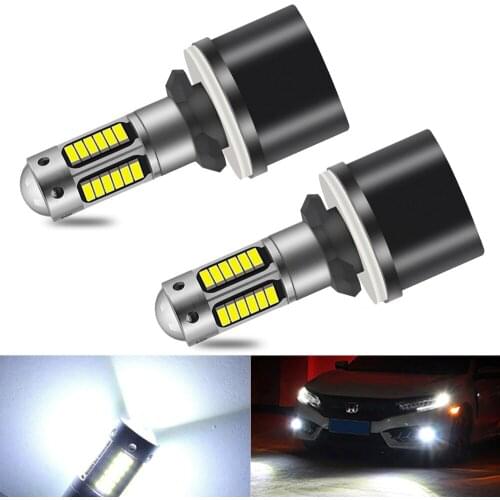 2X LED Fog Lamp Bulb White H27 880 881 H3 H1 Driving Running Lamp Accessories For Mercedes-Benz BMW Toyota Mazda DRL 6000k