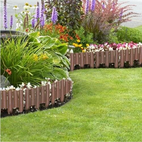5pcs Imitation Fence Detachable Plastic Fence Garden Border Edging Garden Fence Garden Grass Edge Fence Wall