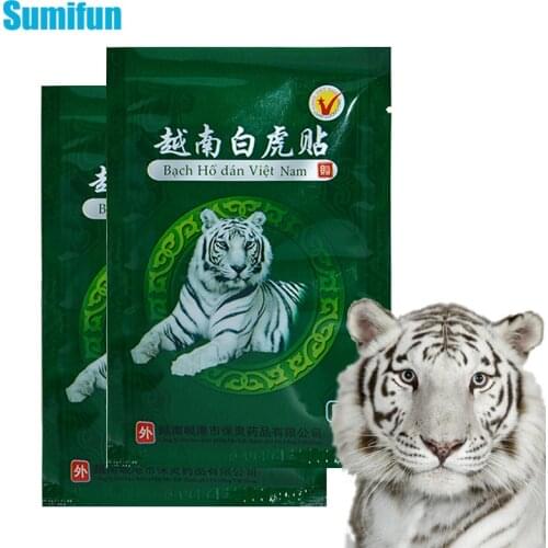 8pcs Tiger Plaster Analgesic Patch Rheumatoid Arthritis Body Neck Knee Join Pain Relief Soothing Muscles Chinese Medical Plaster