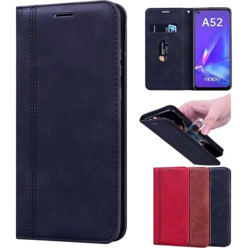 Case For OPPO A52 чехол Protective Flip Cover PU Leather Case PDAM10 CPH2069 OPPO A52 Protector Shell Wallet Funda Capa Bag