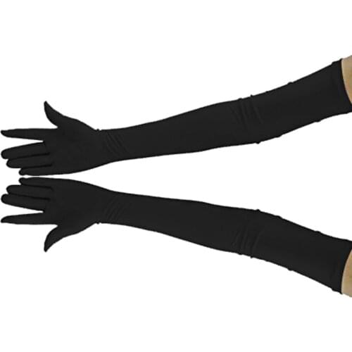 26 Colors Adult Over Elbow 23.6''/60cm Stretchy Long Spandex Gloves Party Fancy Dressing Opera Cosplay Glove Sunscreen Gloves