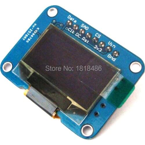 Dongutec Raspberry Pi Monochrome 0.96" SSD1306 128X64 SPI/I2C OLED White Graphic Display Module