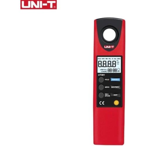 UNI-T UT381 UT382 Digital Lux Meter Illuminometers Measurement Data Hold Auto Range LUX/FC Luminometer Photometer