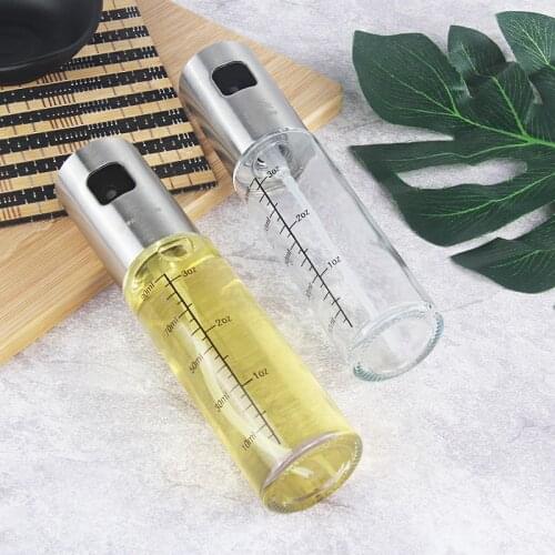100ML Leakproof stainless steel olive oil sprayer oil spray bottle kitchen seasoning soy sauce barbecue bottle MJ1111