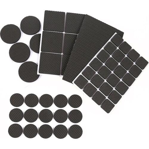 Adhesive Furniture Leg Feet Rug Felt Pads Anti Slip Mat Bumper Damper For Chair Table Protector Bumper Damper Furniture Parts