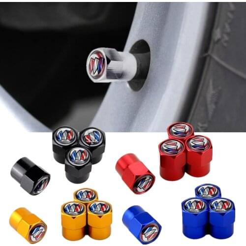 4pcs Alloy Wheel caps Tire Valve Stem Air Cover for Buick allure GT XT HRV Regal GS Lacrosse Envision Encore Car Accessories