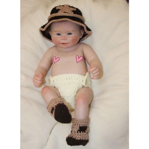 Sudoll About 22" Handmade Lifelike Newborn Baby Doll Reborn Full Soft Silicone Vinyl bath washable New Arrival