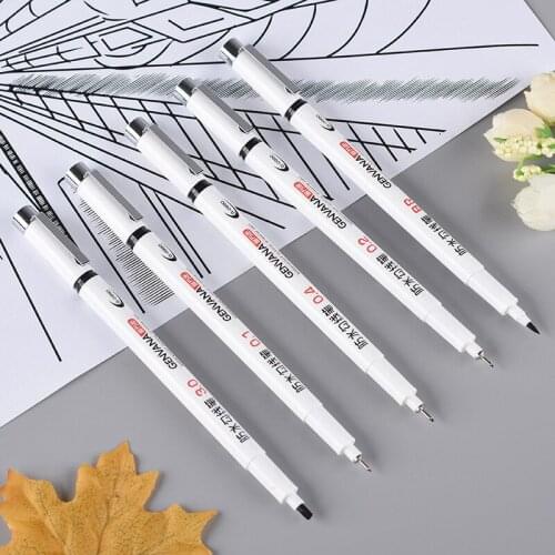 12 Types Line Width Markers Waterproof Line Drawing Pen Sketching Markers Art Supplies for Students Engineering Design Draw Pen