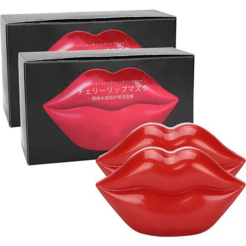 2 Boxes Lip Mask Hydrating Moisturizing Fade Lip Wrinkles Anti-Dry Nourishing Lip Caring Mask Reducing Lip Lines Exfoliating