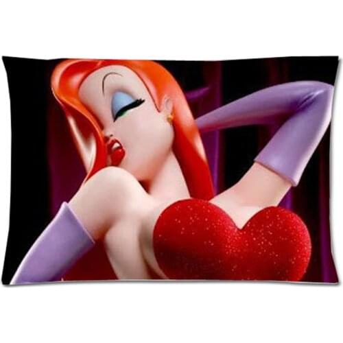 Customized Pillowcase Bedroom Art Pillow Slip Living Room Jessica Rabbit Pillow Cover Bedding Decorative Pillow Cases 20"x30"