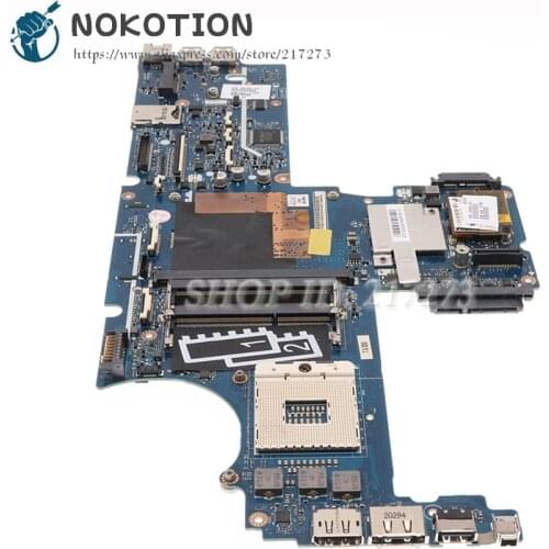 NOKOTION Laptop Motherboard For HP 8540P 8540W MAIN BOARD 595765-001 KAQ00 LA-4951P QM57 DDR3 Free CPU