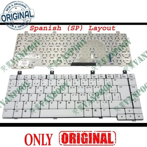 New Laptop keyboard for HP Pavilion dv4000 Presario V4000 Grey white Teclado Spanish SP Version - NSK-H3L0S