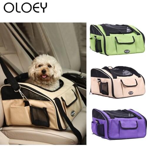 Portable Pet Small Dog Car Carrier Bag Outdoor Travel Backpack Waterproof Breathable Dog Car Seat Cover Pet Transport Product