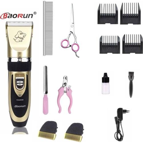 Professional Rechargeable Pet Hair Trimmer Grooming Kit Horse Electrical Clipper Shaver Set Haircut Machine For Trimming All Pet