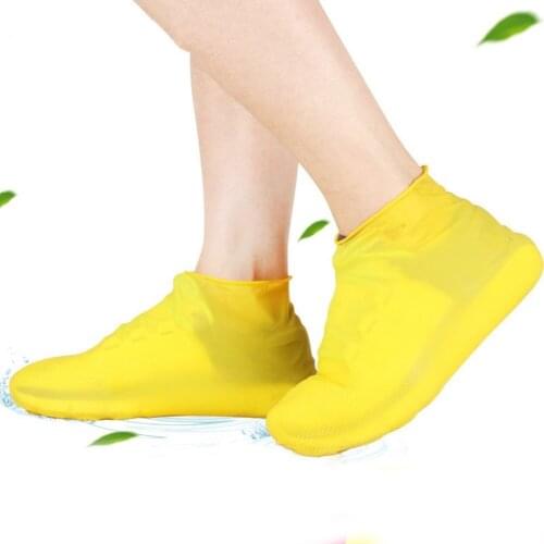 Anti-slip Latex Shoe Cover Reusable Waterproof Rain Boot Unisex Overshoes Shoes Protectors Rainy Days Accessories SCIE999
