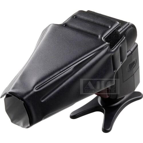 Camera Flash Light Diffuser Soft Box Foldable Snoot Silver Reflective for Canon 430EX 580EX SB600 SB800 YN560 II Speedlite