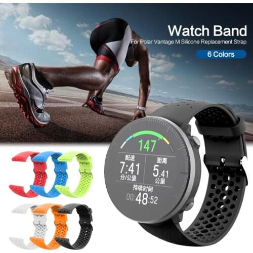 Colorful Strap For Vantage M Bands Accessory Soft Silicone Sport Breathable Air Hole Water-Proof Straps Accessories