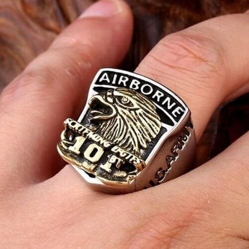 Retro Personality U.s. Marine Corps Ring for Women and Men Fashion Fashion Eagle Ring Jewelry Accessories for Parties Anillos