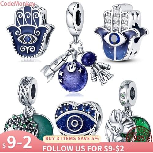 S925 Sterling Silver Baby Carriage Colorful Dragon Fit Original 3mm Bracelet&Bangle Making Fashion DIY Jewelry For Women